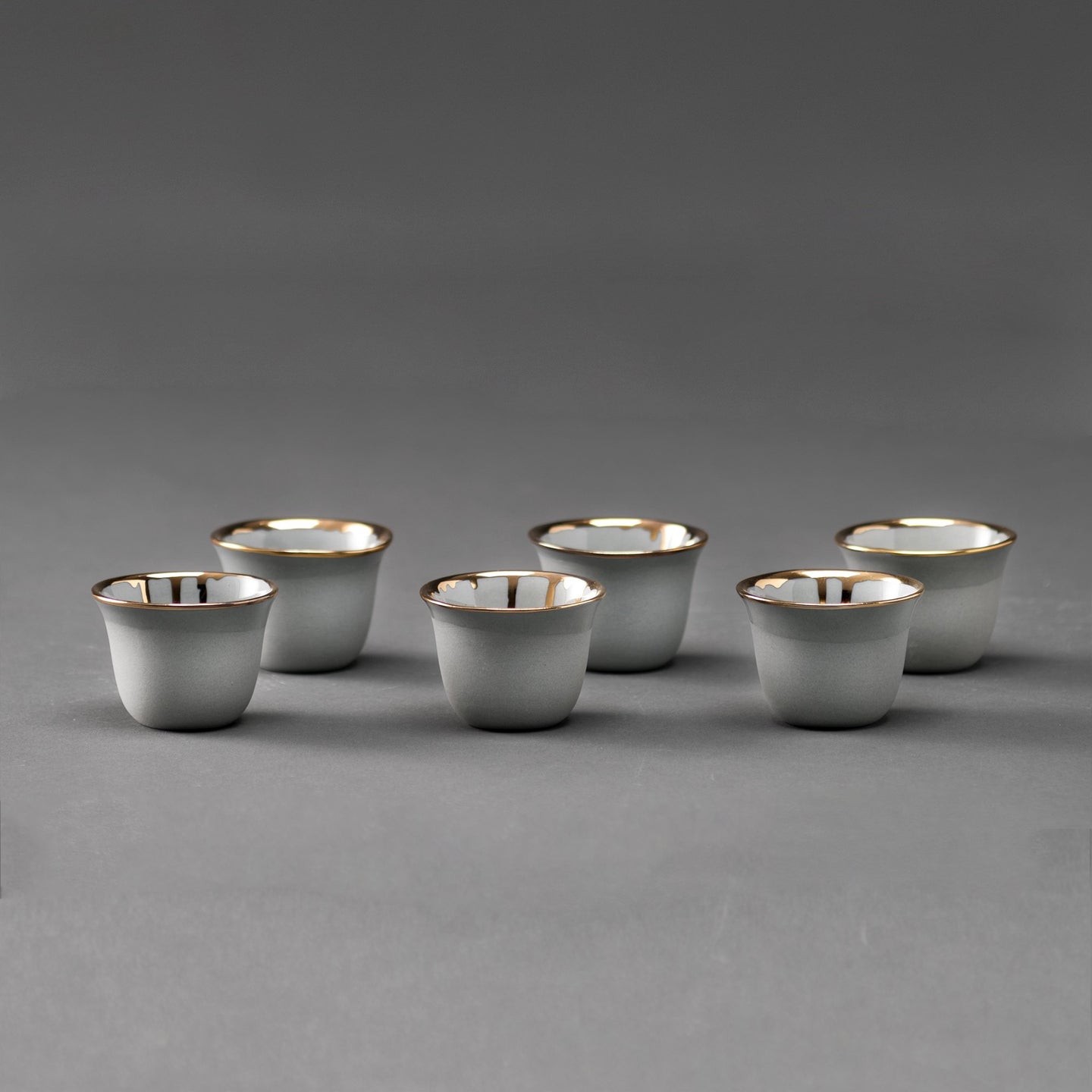 Grey Gold Coffee Set