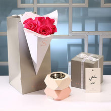 مبخر ديو مشمشي مع زهور